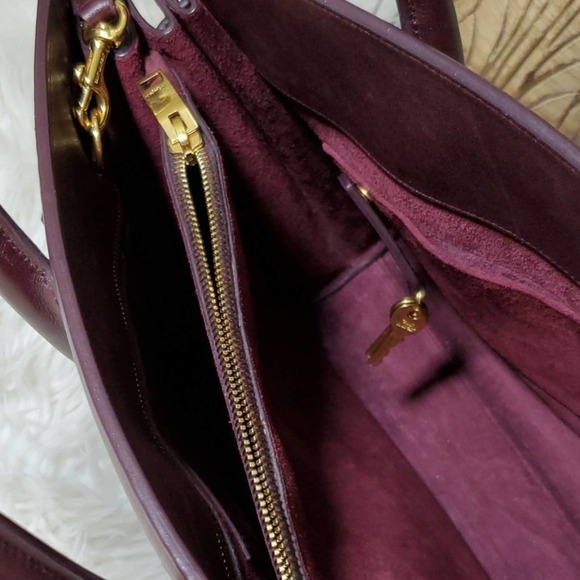 Yves Saint Laurent YSL BO Mini Sac Jour Bag Amarena Deep Purple Luxury Like NEW - Picture 5 of 11